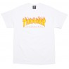 THRASHER T-SHIRT LOGO FLAME WHITE