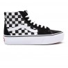 VANS PLATFORM SK8-HI CHECKERBOARD BLACK WHITE