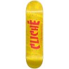 CLICHE 8.0" PLATEAU RIPPED RHM YELLOW SKATEBOARD