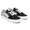 VANS SK8-LOW CANVAS SUEDE CHECKERBOARD BLACK WHITE