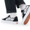 VANS SK8-LOW CANVAS SUEDE CHECKERBOARD BLACK WHITE