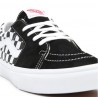 VANS SK8-LOW CANVAS SUEDE CHECKERBOARD BLACK WHITE