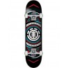 ELEMENT COMPLET 8.0" HATCHED SKATEBOARD RED BLUE