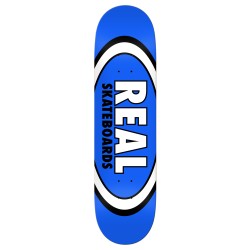 REAL DECK 8.5" TEAM CLASSIC OVAL BLUE SKATEBOARD