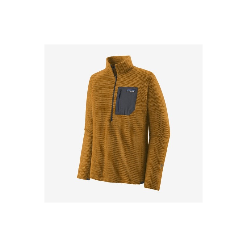 PATAGONIA POLAIRE R1 AIR ZIP NECK RAPTOR BROWN