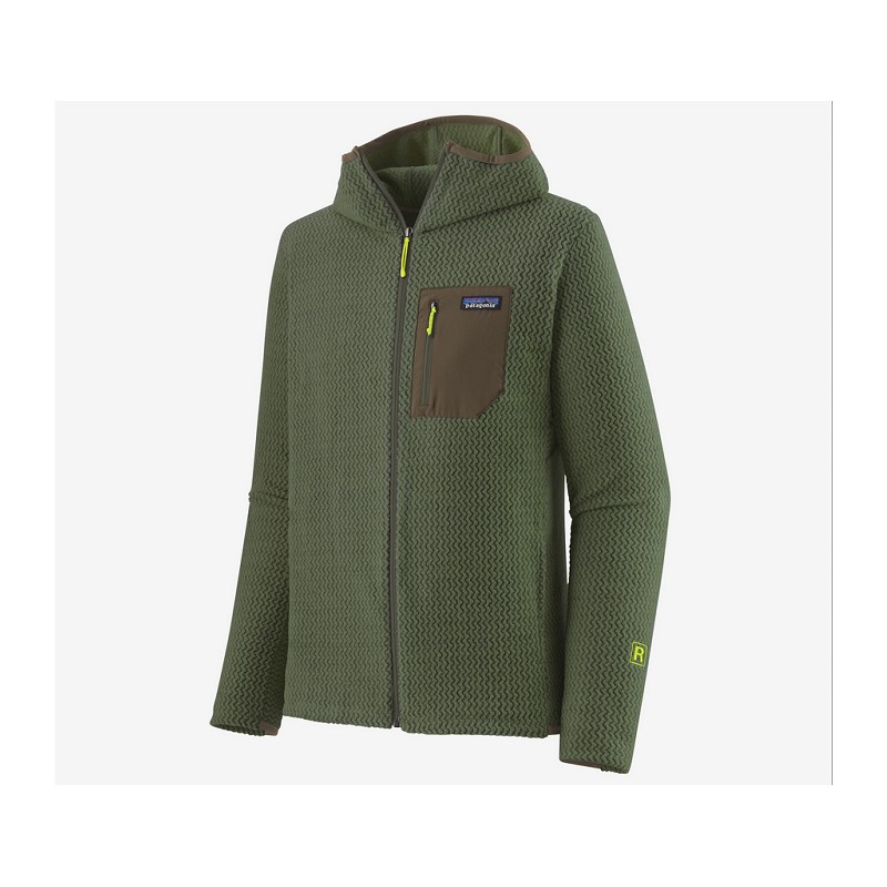 PATAGONIA POLAIRE R1 AIR FULL ZIP PINE GREEN